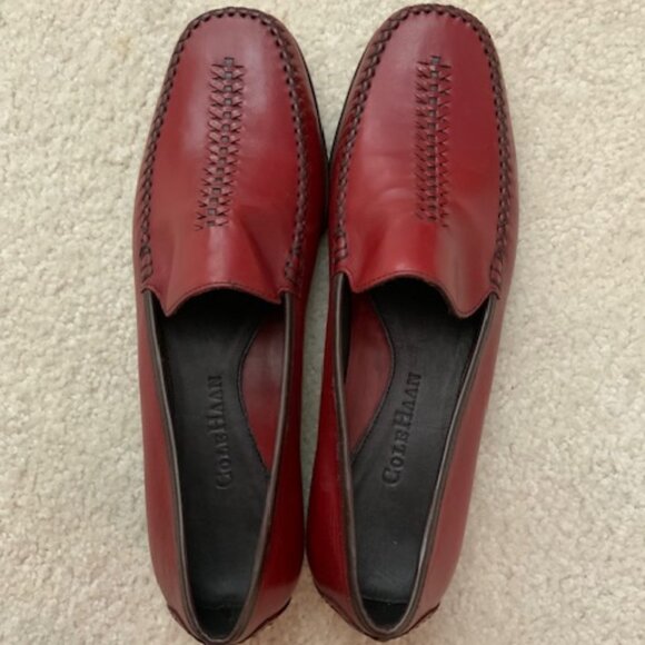Cole Haan As if NEW Red Leather Loafer Gorgeous 8.5B - Picture 1 of 7
